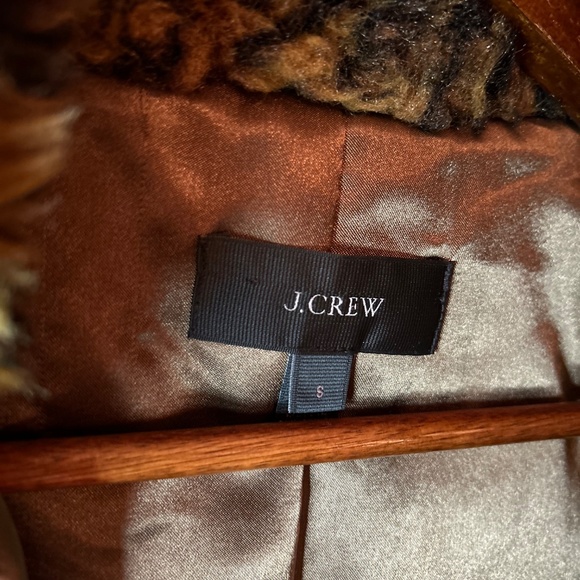 J Crew Faux Fur Leopard Vest - Picture 4 of 6